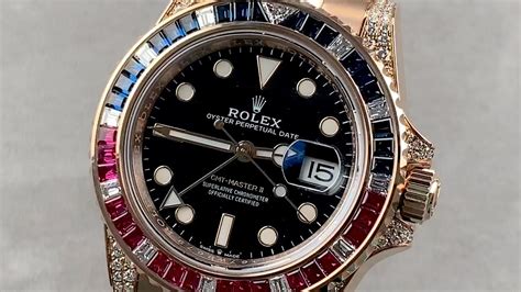 rolex gmt master ii diamond and ruby dial price|rolex gmt master ii manual.